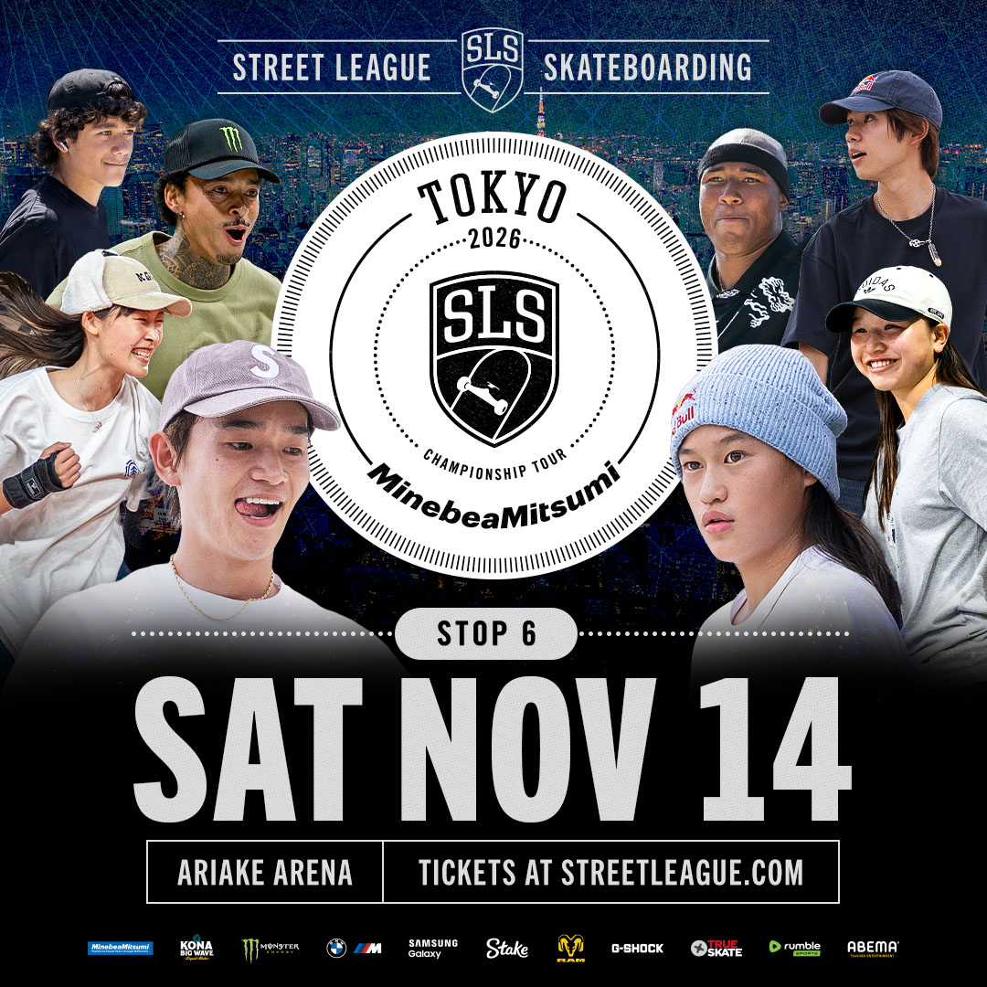 SLS Championship Tour Tokyo 2026、11月14日、有明アリーナ